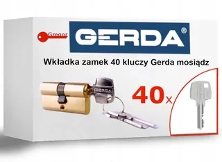 Profilová vložka bubna pre zásuvné zámky. 30 / 50 mosadz 40 KLÚČOV