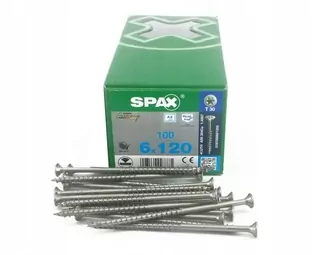 Skrutky, šróby - Spax Spax z nerezovej ocele A2 6x120 100 ks.