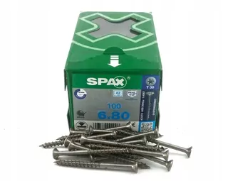 Skrutky, šróby - Spax Spax z nerezovej ocele A2 6x80 100 ks.