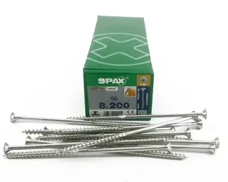 Skrutky, šróby - Spax 8X200 WRONOX CONSTRUCTION T40 50S