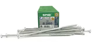 Skrutky, šróby - Spax 8x260 WRONOX CONSTRUCTION T40 50SZ kužeľ