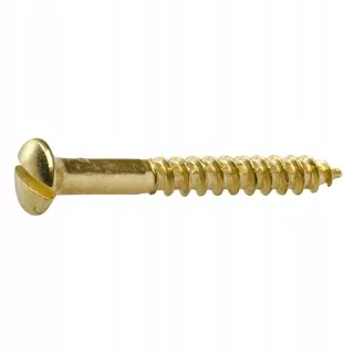 Skrutky, šróby - TKFS Mosadzný skrutka 10 ks. 3.5x30 mm