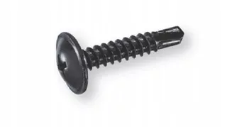 Skrutky, šróby - Samovrtná skrutka čierna 4,8x19mm, 100ks Berner