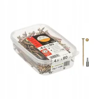 Skrutky, šróby - Skrutkovacím skrutky 4.5 × 80mm na drevo Torx 1kg