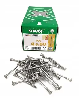 Skrutky, šróby  - Spax skrutky pre podlahy 4,5x60 T-20 500 ks. Wirox