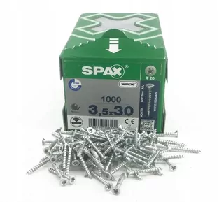 Skrutky, šróby  - SPAX 3,5X30 1000PCS WIROX 4CUT TX T20