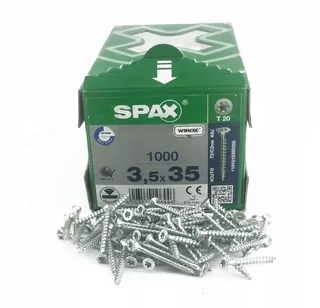 Skrutky, šróby  - Spax 3,5x35 1000pc skrutky Wirox 4Cut TX T20