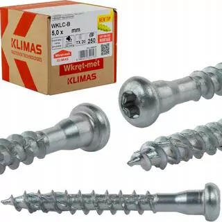 Skrutky, šróby - Stolári pre 5 × 50mm torx 250S konektorov.
