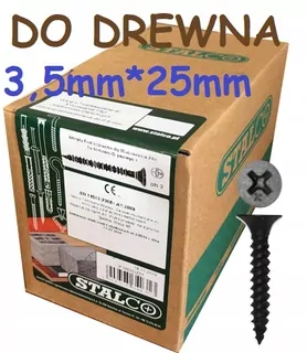 Skrutky fosfátované do dreva 3,5 × 25mm 1000ks