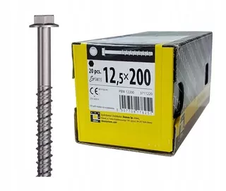Skrutky, šróby - Temperované skrutky na betónový betón 12,5 x 200