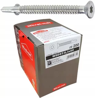 Skrutky, šróby - Samoreznými skrutkami 6,3x60 Torx Screw-MET skrutka