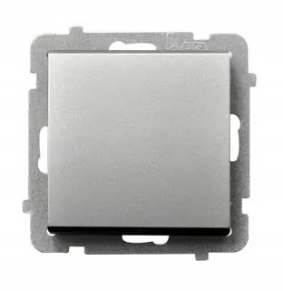 Vypínač svetla - Single switch LP-1R / M / 38 Silver Sonata
