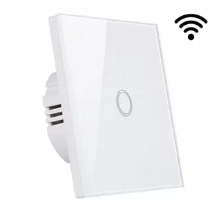 LED sklenené dotykové nástenné spínače Single WIFI