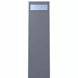 Voľne stojaca schránka na listy Monolith Metalíza sivá s ušľachtilým krytom
