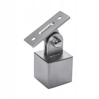 Nastaviteľný držiak pre zábradlie 22 × 22 Inox 2 ks. KORNIK