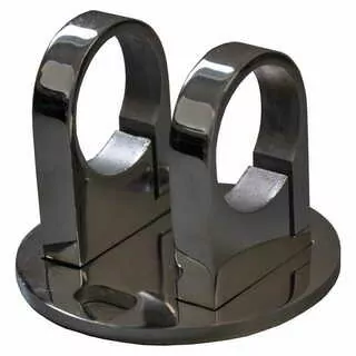 Nástenná konzola zábradlia Knap ovál 42,4 mm a PVC 50 mm leštený