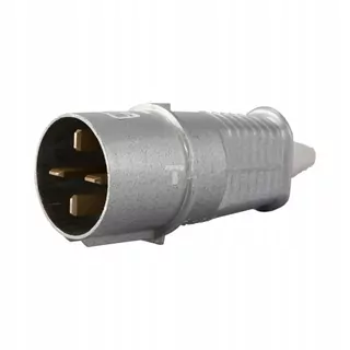 Prenosná kovová zástrčka 4P 63 A 500 V sivá IP44 3162-326