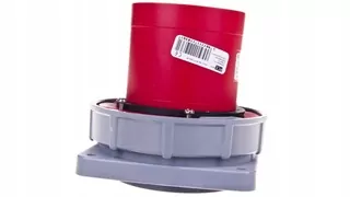 Zásuvka - Panelová zástrčka 125A 5P 400V červená IP67 NAPÁJANIE
