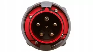 Zásuvka - Stolová plug 63A 5P 400V červená IP67 Power