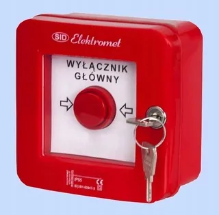 Alarmový vypínač (hlavné vypnutie) Výrobca ELEKTROMET WGZ-1s 921490