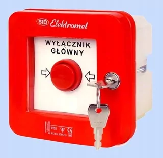 Alarmový vypínač (hlavné vypnutie) Výrobca ELEKTROMET WGZp-1s 921540