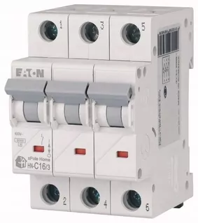Nadprúdový chránič Eaton 3P C 16 A 6kA AC xPole Home HN-C16/3 194891