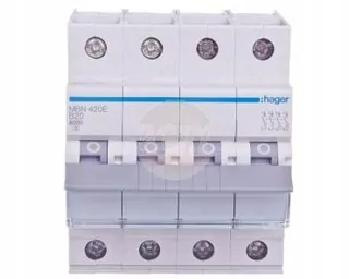 Nadprúdový istič 4P B 20 A 6kA AC MBN420E od firmy HAGER POLO