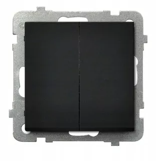 Vypínač svetla - Prepínač Black Ospel Sonata LP-2R / M / 33