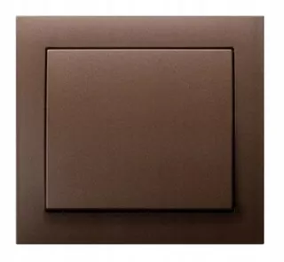 Vypínač svetla - Single prepínač DIR LP-1 W / 52 odtiene hnedej