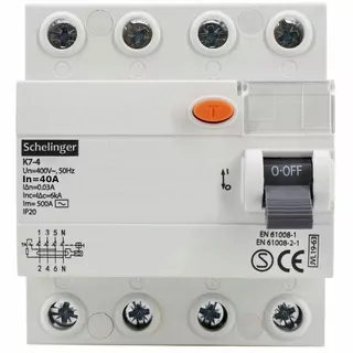 RCD 3-FAZ 4P 40 A 30mA AC diferenciálny prepínač prúdu