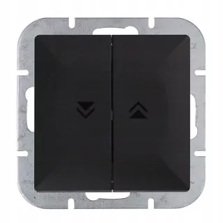 Spínač žalúzie WP-11P čierny matný