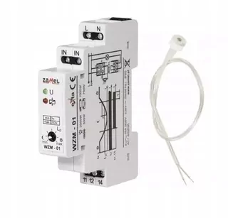Súmrakový spínač na koľajnicu TH35 + sonda SOH-01