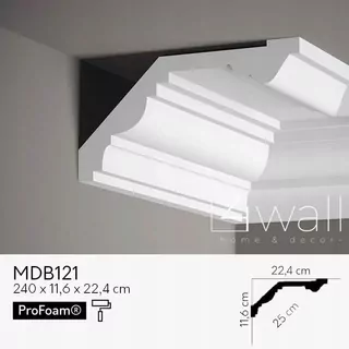 Vysoká stropná dekoračná lišta MDB121 MARDOM