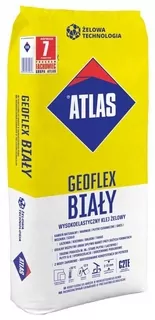Vysoko elastické gélové lepidlo Geoflex White 25kg; kód produktu: GEOFLEXBAL