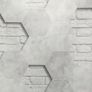 Fototapeta - 3D modely - FLIZELINE-hexagon tehál steny