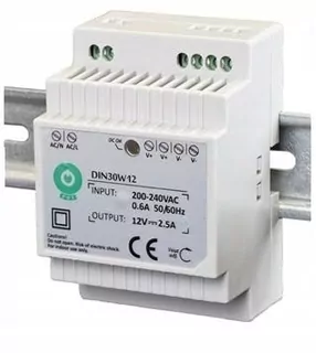 Napájací zdroj 12 V DC / 2,5 A / 30 W DIN montáž, šírka 63 mm