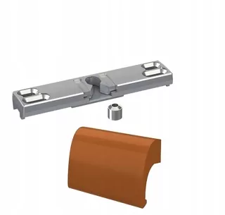 Balkónová zámka + zámok DELUXE zlatý dub RAL 8003