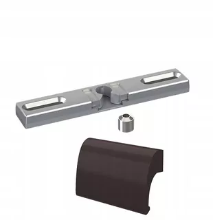 BALKONOVÝ ZÁMOK pohyblivý stĺpik + POCHVYT DELUXE BRÚZOVÝ RAL 8003