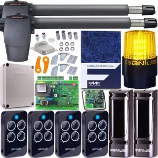 Ideálna sada pre domáce krytové oplotovacie branky - sada genius gbat 400 4x pilot lampa g-bat.