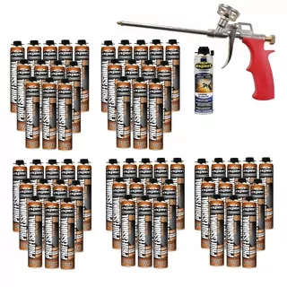 Montážna pena PUR - Kit XXL polyuretánová pena Montážna 60pcs