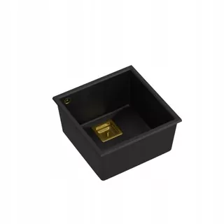 Kuchynský drez - GRANITE DOASKU SAŤ BLACKU 42X42 CM GOLD
