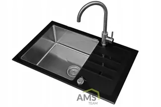 Kuchynský drez - Sink.Hybrid Lave Congo SSK 711T + Bat.mada Inox