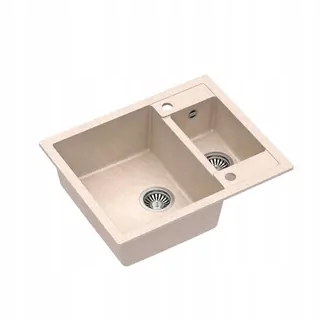 Drez MORGAN 150 GraniteQ + sifón s odtokovou rúrkou 3,5" SteelQ Oceľ
