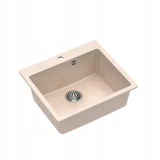 Drez MORGAN 110 GraniteQ + sifón s odtokovou rúrkou 3,5" SteelQ