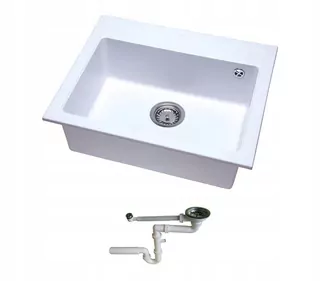 Kuchynský drez - Poľský umývadlo GRANITE 58X48 + SIPHON 8 FARBY