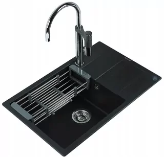 SCHOCK drez na umývanie riadu RONDA D-100XL ONYX CRISTALITE+