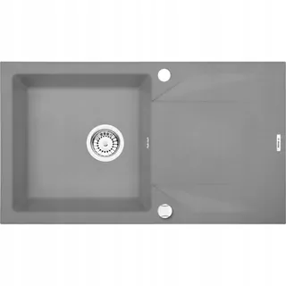 Leader 78X44 CM grárne metalické deante evora