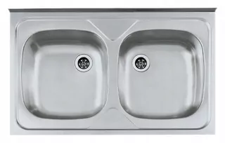 Alveus compact 20 80 × 50 cm 2-KOMOROWY inox
