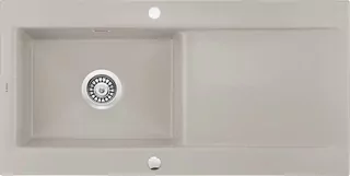 Keramický drez s 1 komorou a odkvapkávačom Sabor CAPPUCCINO MAT