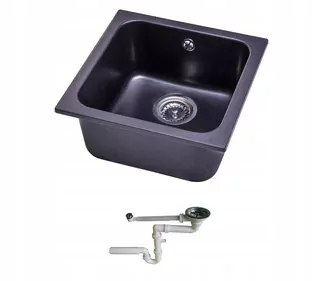 Kuchynský drez - Umývadlo GRANITE 40X40 + SIPHON 8 COLORS
